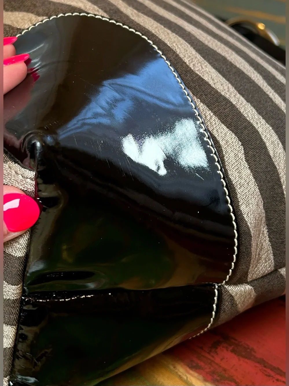 Dooney & Bourke Y2K Zebra Nikki Hobo Shoulder Bag K8133980